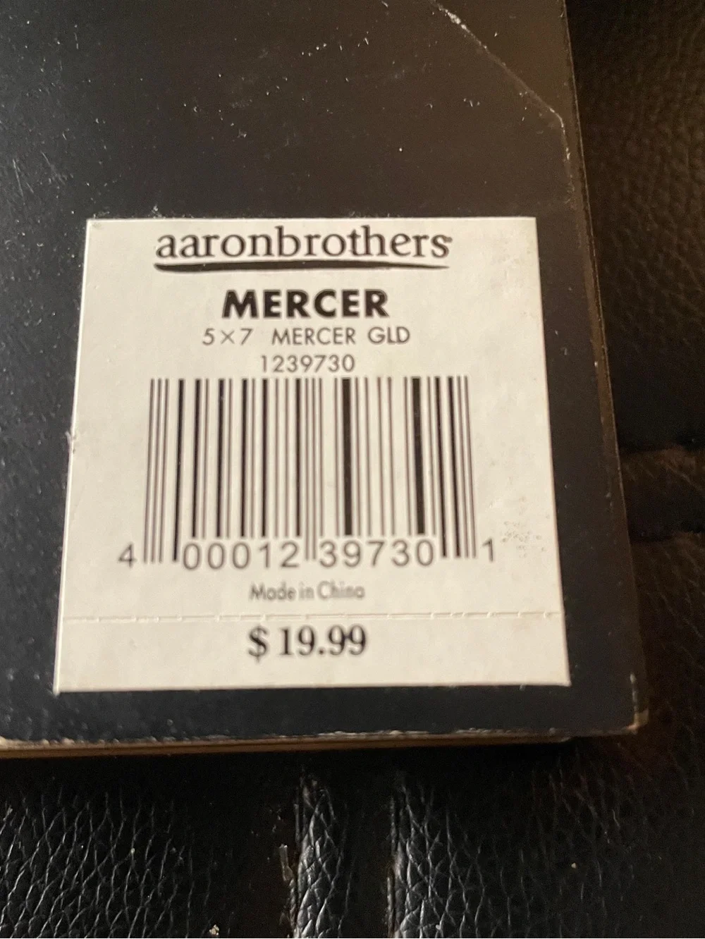 Aaron Brothers Mercer Gold Picture Frame